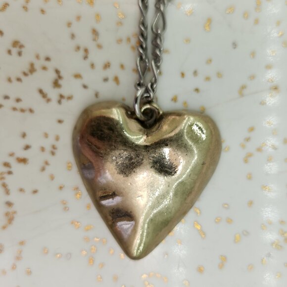 BFD Heart Pendant on Chain with Pink Beads - Picture 6 of 9